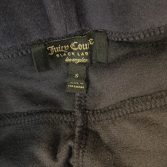 Juicy Couture Black Label Track stretch velour stirrup leggings size S Small NWT - Picture 8 of 9